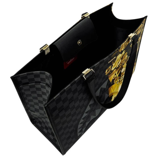 Sprayground Τσάντα ώμου Gold Floral Remix Tortuga Tote Bag